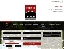 Tablet Screenshot of cabinet-habilis.com
